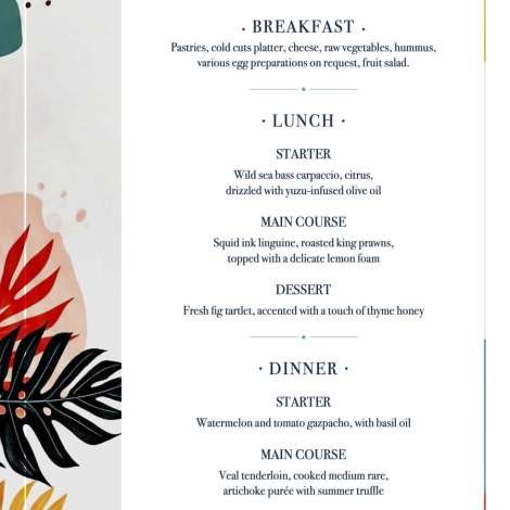 Food onboard Sunliner X # 2