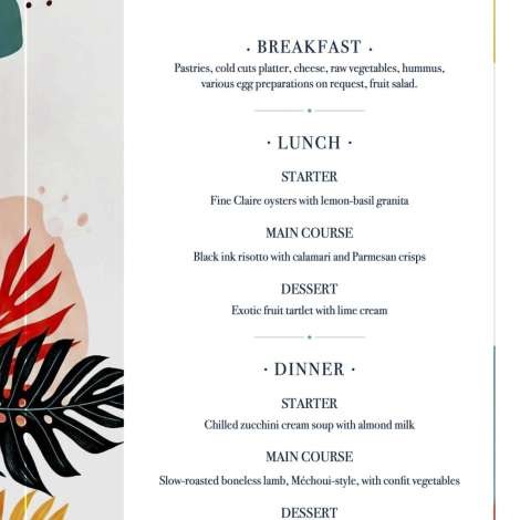 Food onboard Sunliner X # 8